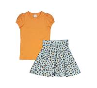 Fred's World by GREEN COTTON Set bleu clair / orange foncé / rosé / noir, Taille 110