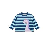 Fred's World by GREEN COTTON Sweat-shirt bleu marine / bleu clair / violet / lilas, Taille 110