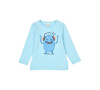 Fred's World by GREEN COTTON T-Shirt bleu ciel / bleu clair / orange / blanc, Taille 122