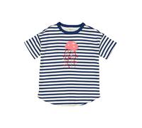 Fred's World by GREEN COTTON T-Shirt bleu foncé / pitaya / rouge sang / blanc, Taille 110