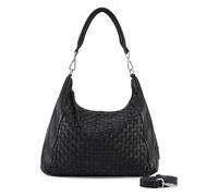 FredsBruder Calm Weave Sac à bandoulière Cuir véritable 38 cm noir