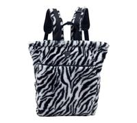 FREDsBRUDER Cuir sac à dos Furry Friend Backpack Zebra noir blanc
