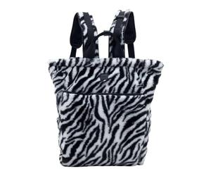 FREDsBRUDER Cuir sac à dos Furry Friend Backpack Zebra noir blanc