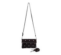 FREDsBRUDER Cuir sac à épaule bandoulière Endless Beads Flap Bag Brown brun