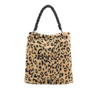 FREDsBRUDER Cuir sac à épaule bandoulière Furry Friend Hobo Bag Dotty Leo marron clair