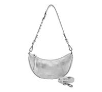 FREDsBRUDER Cuir sac à épaule bandoulière Rebel At Heart Halfmoon Bag Silver argenté
