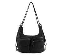 FredsBruder Forever Sac à bandoulière Cuir véritable 38 cm noir