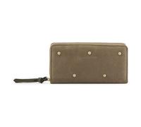 FREDsBRUDER Cuir Porte-Monnaie The Beaded Wallet Greyish Khaki Gris-Vert