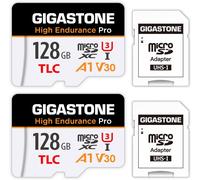[Free 5 Year Data Recovery] GIGASTONE 128GB Micro SD Card, 2 Pack Cards, High Endurance Pro Series Speed Up to 100MB/s, Compatible with Rove Viofo Vantrue, Dash Camera