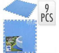 Free and Easy Dalles de piscine, lot de 9 pièces - 2,25 m² - 50 x 50 x 0,4 cm - Bleu