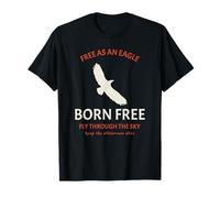 Free As an Eagle (Graphique Aigle) T-Shirt