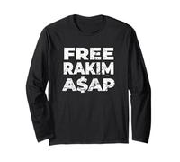 Free ASAP Shirt - T-shirt rappeur américain Rocky derrière les barreaux Manche Longue