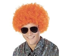 FREE BEAUTY Perruque afro clown moelleuse pour homme et femme - Pour cosplay, fête, Noël, Halloween - Orange