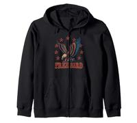 Free Bird USA Eagle 4 Juillet Motif Patriotique Sweat à Capuche