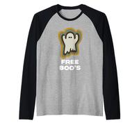 Free Boo's Ghost Or Spirit Spooky Fall Design Manche Raglan