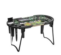 Free Boy Plateau à Rouler en métal de 21,6 x 8,9 cm avec Chargeur de cône pour cônes pré-roulés King Size et 3,8 cm, Comprend Un Support Pliable, Un Entonnoir de Remplissage et Un emballeur - Noir et