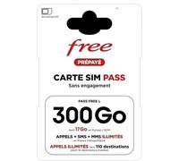 Free Carte sim Pass Free L 300 go +appels+SMS+MMS illimités