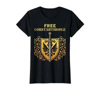 Free Constantinople - Bold Historical Statement Design T-Shirt Graphique avec Valeur