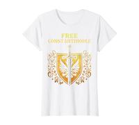Free Constantinople - Bold Historical Statement Design T-Shirt Graphique avec Valeur
