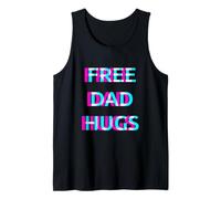 Free Dad Hugs Pride Proud Ally LGBT Rainbow Flag Support Débardeur