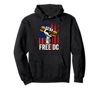 Free DC Sandwich Activism USA Flag Protest Fist Humor Sweat à Capuche