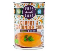 Free & Easy Soupe bio à faible teneur en sel pour carottes et coriandre 400 g