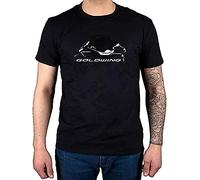 Free Fashion Goldwing Motorcycle Cruiser Logo T Shirt TopsBlack(X-Large)