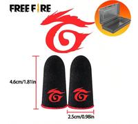 [Free Fire] Gants de doigt de jeu Manches de pouce anti-transpiration (2 pièces) COD Mobile Legends State Of Survival 1P-Sans logo,1P+Boîte,4P+Boîte,2P+BoîteCarbone