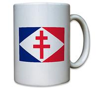 Free french naval forces navales fnfl les forces françaises libres avec armoiries badges drapeau-tasse à café - 13039