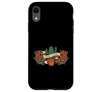 Free Hugs Cactus Funny Old School Traditional Tattoo Style Coque pour iPhone XR