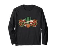 Free Hugs Cactus Funny Old School Traditional Tattoo Style Manche Longue