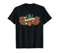 Free Hugs Cactus Funny Old School Traditional Tattoo Style T-Shirt