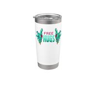 Free Hugs Zombies Mains effrayantes Zombie Walk Halloween Fun Gobelet isotherme en acier inoxydable double paroi