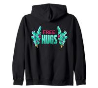 Free Hugs Zombies Mains effrayantes Zombie Walk Halloween Fun Sweat à Capuche