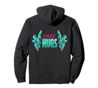 Free Hugs Zombies Mains effrayantes Zombie Walk Halloween Fun Sweat à Capuche