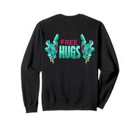 Free Hugs Zombies Mains effrayantes Zombie Walk Halloween Fun Sweatshirt