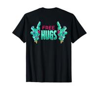 Free Hugs Zombies Mains effrayantes Zombie Walk Halloween Fun T-Shirt