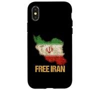 Free Iran - Drapeau de la liberté de l'espoir de la Paix Coque pour iPhone X/XS