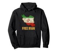 Free Iran - Drapeau de la liberté de l'espoir de la Paix Sweat à Capuche