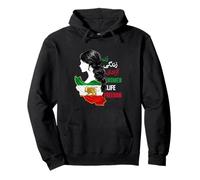 Free Iran Lion and Sun Flag - Persian Women Life, Freedom Sweat à Capuche