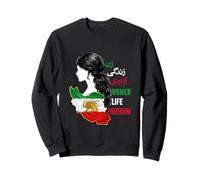 Free Iran Lion and Sun Flag - Persian Women Life, Freedom Sweatshirt