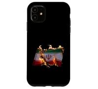 Free Iran Solidarity Protest Drapeau Ardent Coque pour iPhone 11