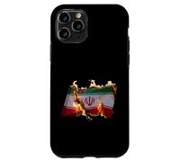 Free Iran Solidarity Protest Drapeau Ardent Coque pour iPhone 11 Pro