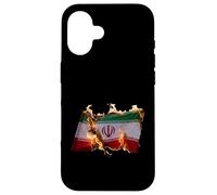 Free Iran Solidarity Protest Drapeau Ardent Coque pour iPhone 16