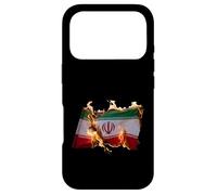 Free Iran Solidarity Protest Drapeau Ardent Coque pour iPhone 17 Pro