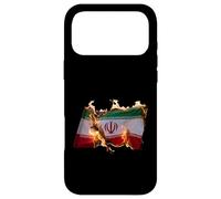 Free Iran Solidarity Protest Drapeau Ardent Coque pour iPhone 17 Pro Max