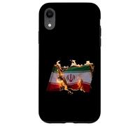 Free Iran Solidarity Protest Drapeau Ardent Coque pour iPhone XR