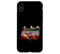 Free Iran Solidarity Protest Drapeau Ardent Coque pour iPhone XS Max