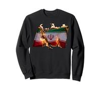 Free Iran Solidarity Protest Drapeau Ardent Sweatshirt