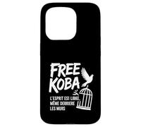 Free Koba - Streetwear Liberté Esprit T-shirt Graffiti Franç Coque pour iPhone 15 Pro